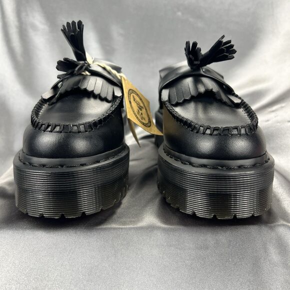 Dr. Martens V Adrian Quad Mono Shoes Black Platform W 7 / M 6 EU 38 Vegan 90s - Picture 8 of 16